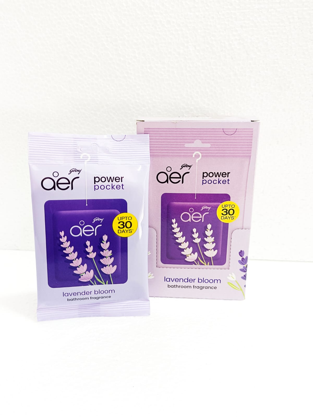 Godrej aer Power Pocket | Bathroom freshener – Lavender Bloom (10g) | Lasts up to 30 days - Image 2