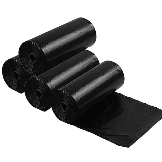 Home Small 120 Biodegradable Biodegradable Garbage Bags|Plastic Dustbin Bags|Trash Bags For Kitchen, Office, Warehouse, Pantry or Washroom (Black)