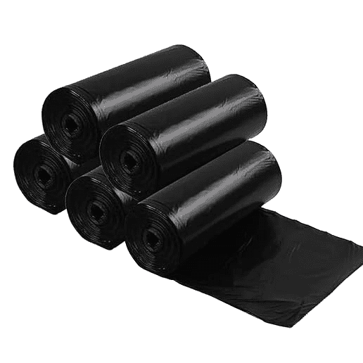 Home Oxo-Biodegradable Garbage/Dustbin Bags|Use & Throw Small Size 30 Piece Roll|Size 43 x 48 x 1 Inches (Black)