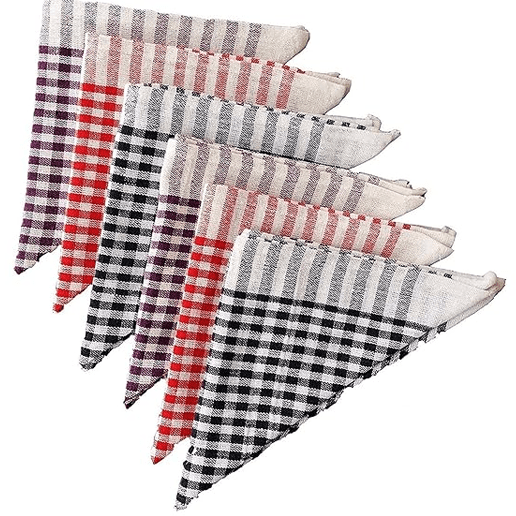 Reusable Cotton Cleaning Cloth | Multipurpose Kitchen Napkin | Table Wipe | Multicolour | Large Size 16x24 Inches | Pack of 6