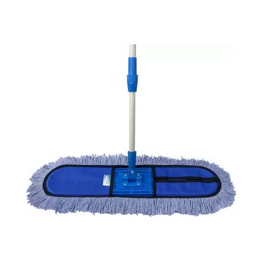 Wet and Dry Flat Floor Mop (18-Inch) with 4 feet Handle Microfiber and other fibre refill| Easy to Use Floor Cleaning Mop