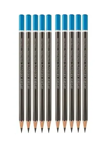 APSARA Absolute Extra Dark Pencil Pencil (Set of 10, Multicolor) - Image 3