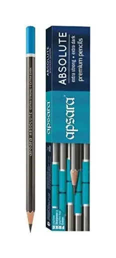 APSARA Absolute Extra Dark Pencil Pencil (Set of 10, Multicolor)