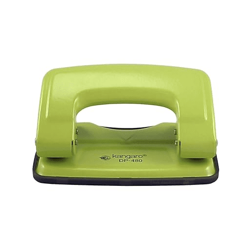 Kangaro Desk Essentials DP-480 2 Hole Metal Classic Mini Paper Punch | Removable Chip Tray with Durable Steel Consecution