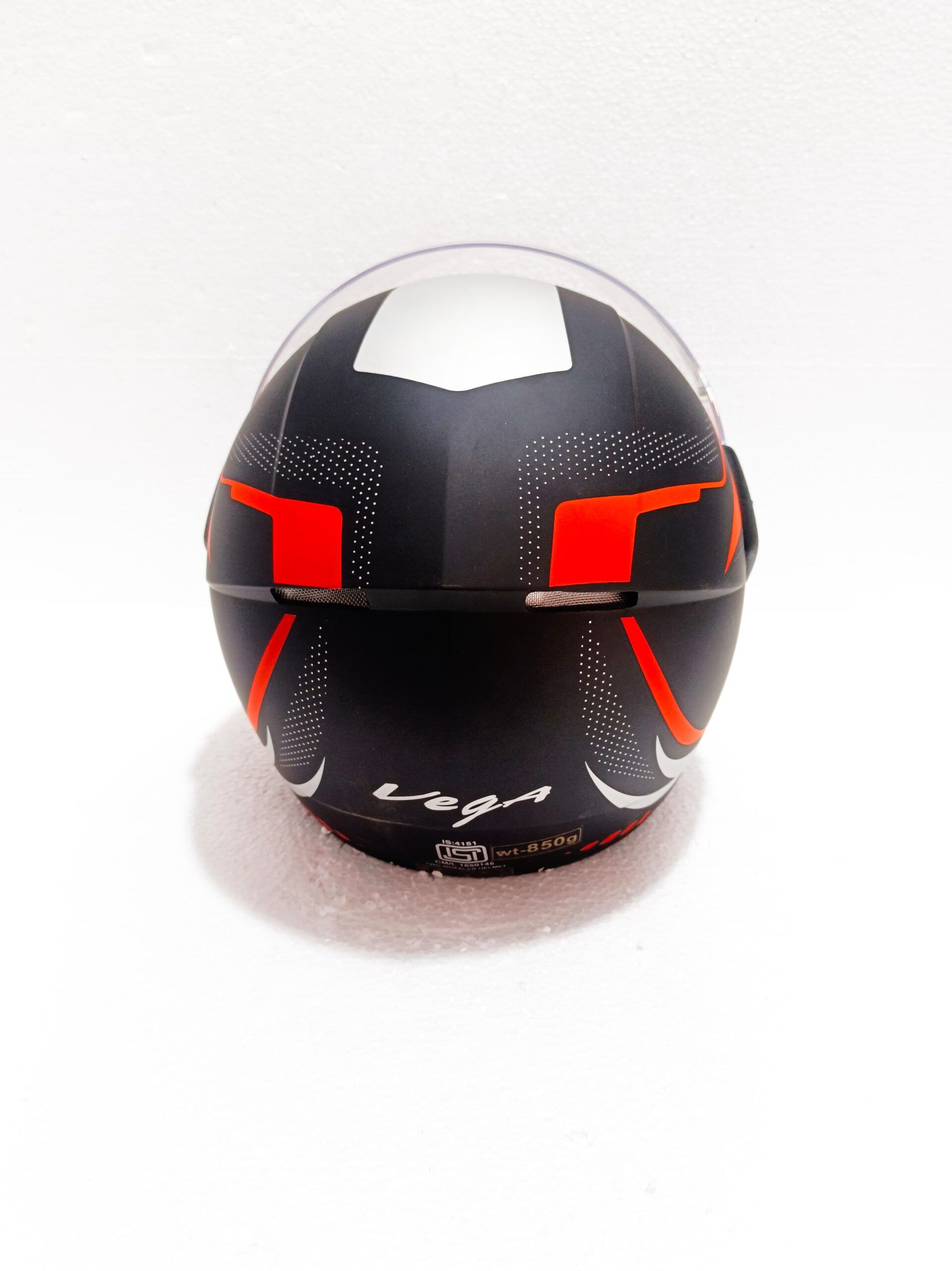 Vega Helmet- Black & Red - Image 3