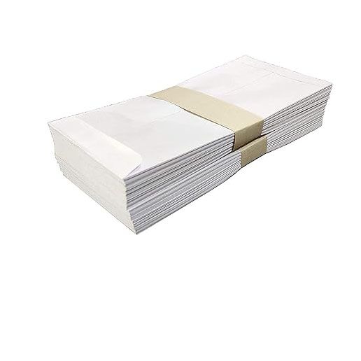 5 x11 (Pack of 50), Quality Cheque Size Envelopes - Kraft Heavy Stock Paper - For Home, Office, Business Secure Mailing - Image 2