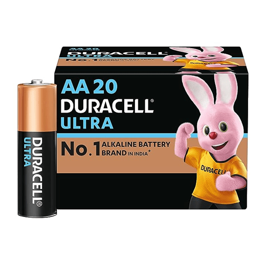 Duracell Ultra Alkaline AA Battery, 20 pcs