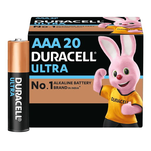 Duracell Ultra Alkaline AAA Battery, 20 Pcs