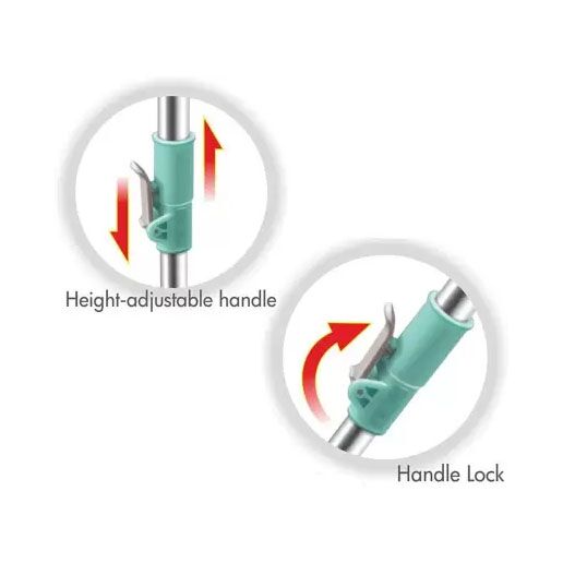 Spin Spares Set Wet & Dry Mop (Green) - Image 2