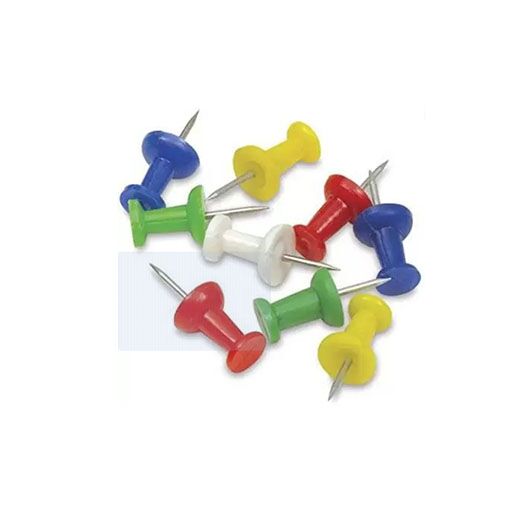 Plastic, Metal Board Pins  (Set Of 250, Multicolor)
