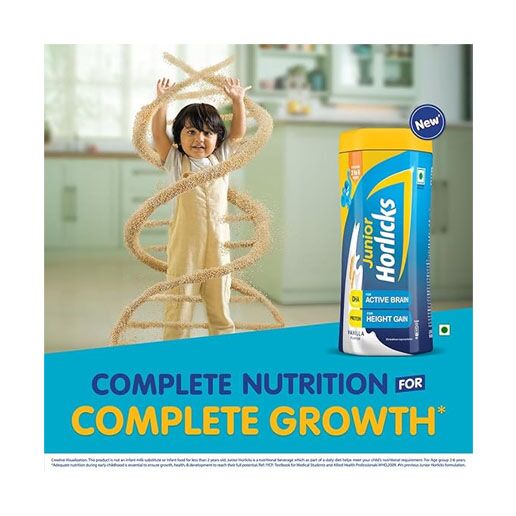 Junior Horlicks Nutrition Drink 1kg, Vanilla, Nutrition for Toddlers & Young kids (2-6 years) for Supporting Growth - Image 2